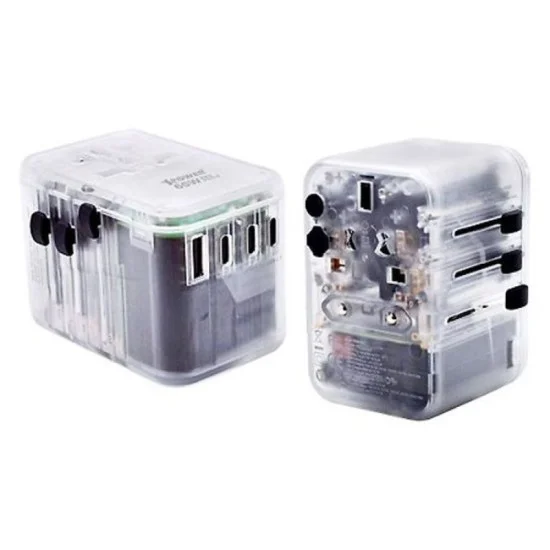 XPower TA65C 65W 5 Ports Gan PD Travel Adaptor - Transparent